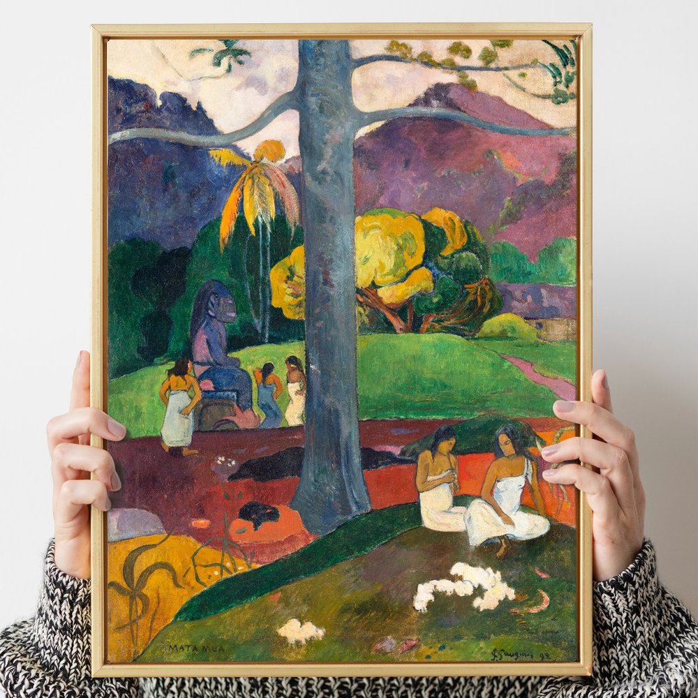 8.5 x 11" Paul Gauguin wall art print decor painting oil paint art print poster